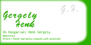 gergely henk business card